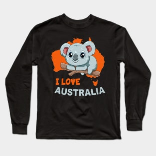 Koala bear love australia Long Sleeve T-Shirt